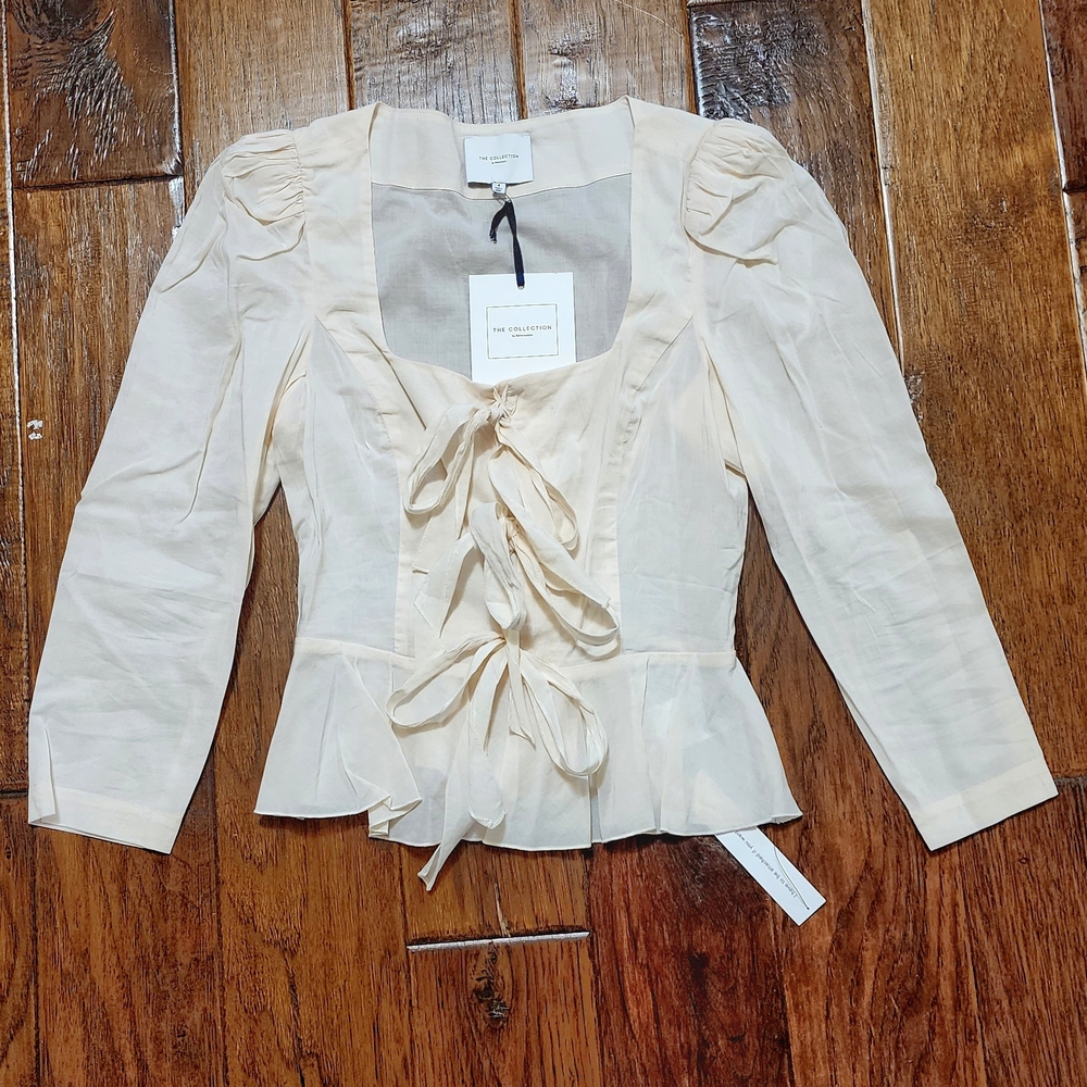 Reformation Romantic Ivory Blouse
